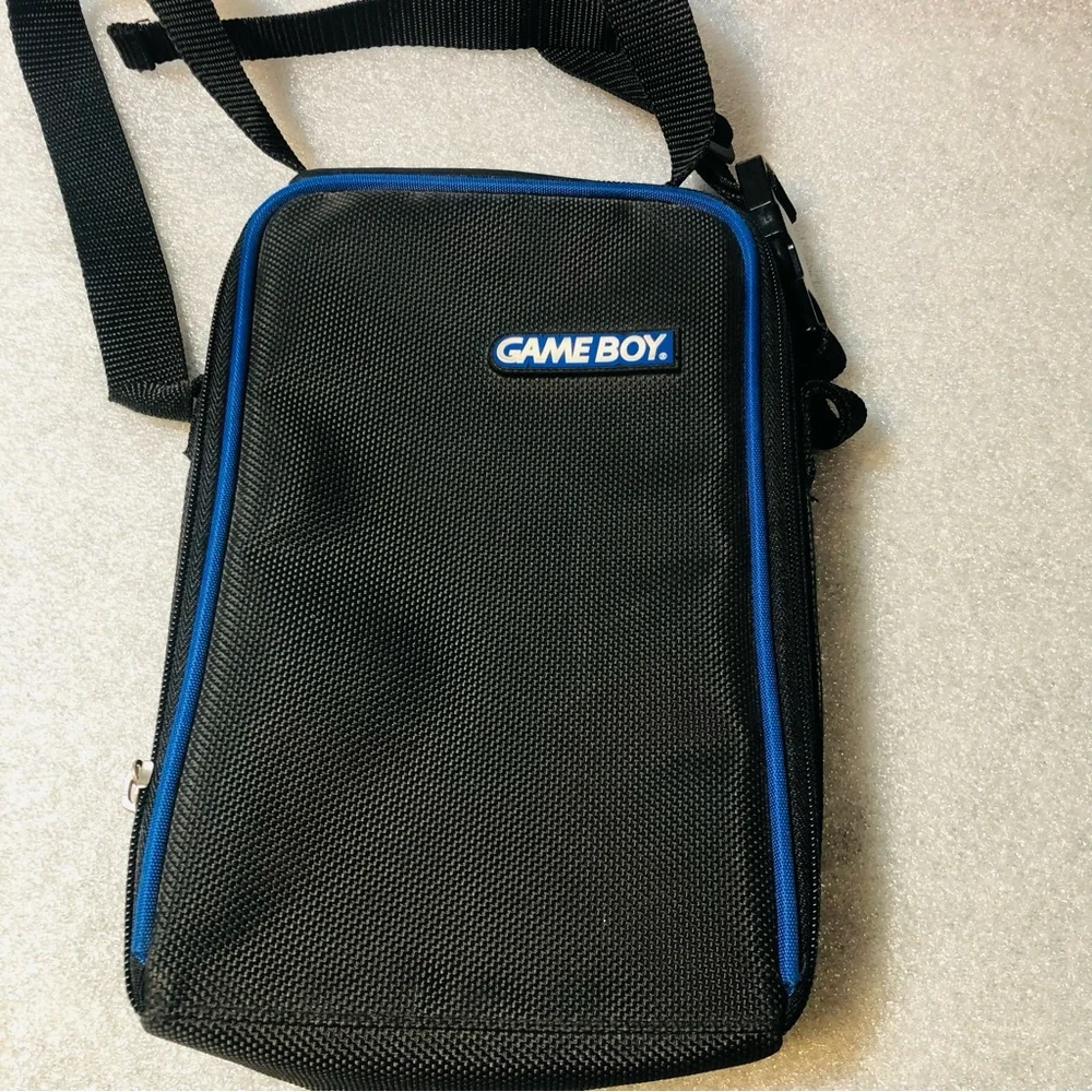 Nintendo Game Boy Pocket BLACK 100% OEM W/ 5 Games & Carrying Case Tested Works